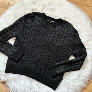 Love Moschino Cable Knit Crew Neck Wool Blend Sweater Size 4